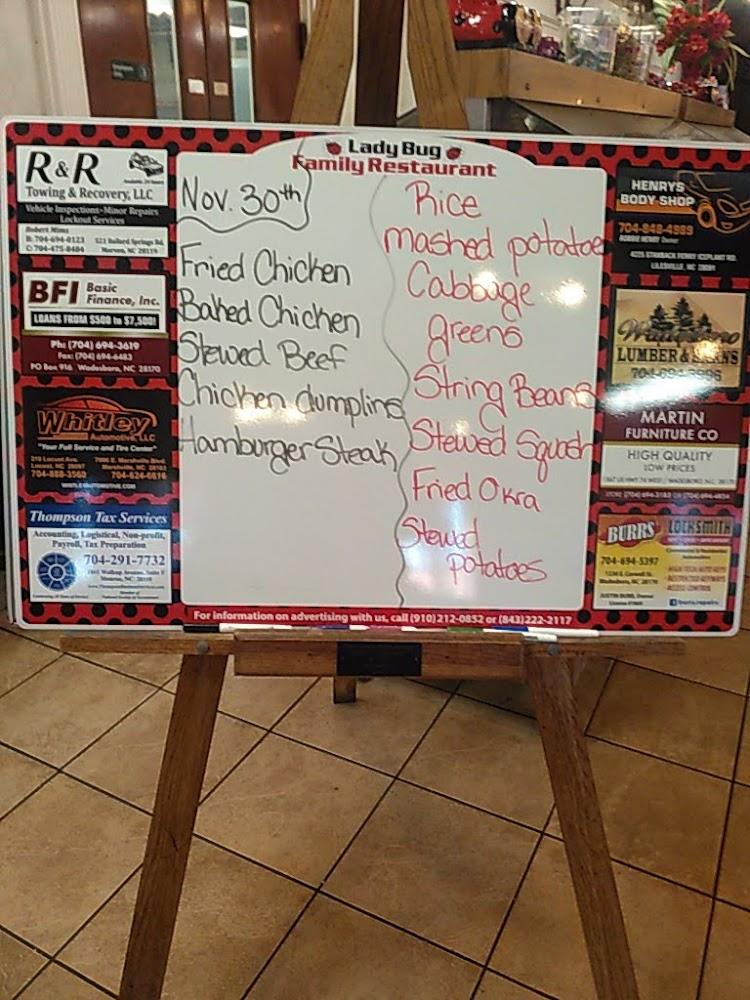 Lady Bug Family Restaurant Menu image 2
